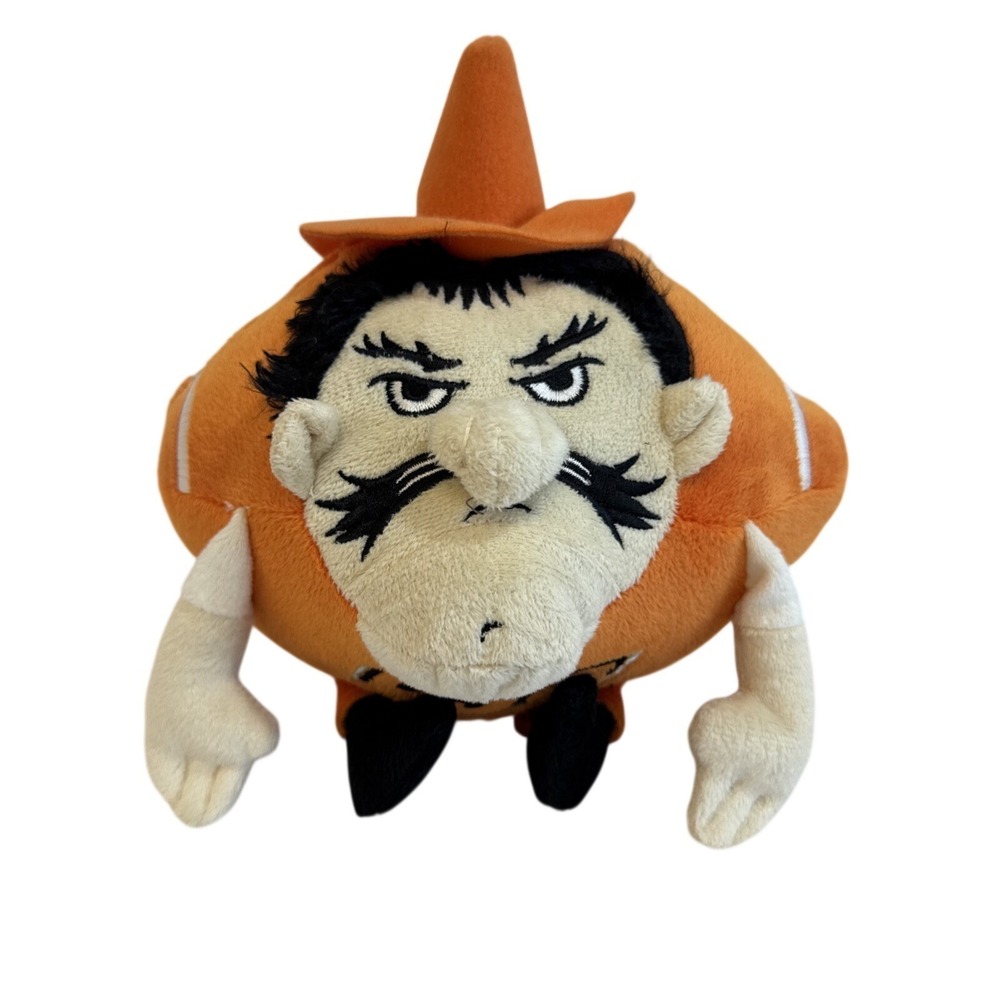 Orbiez Oklahoma State Cowboys Pistol Pete‎ Football Plush Mascot Orange 2011 7in